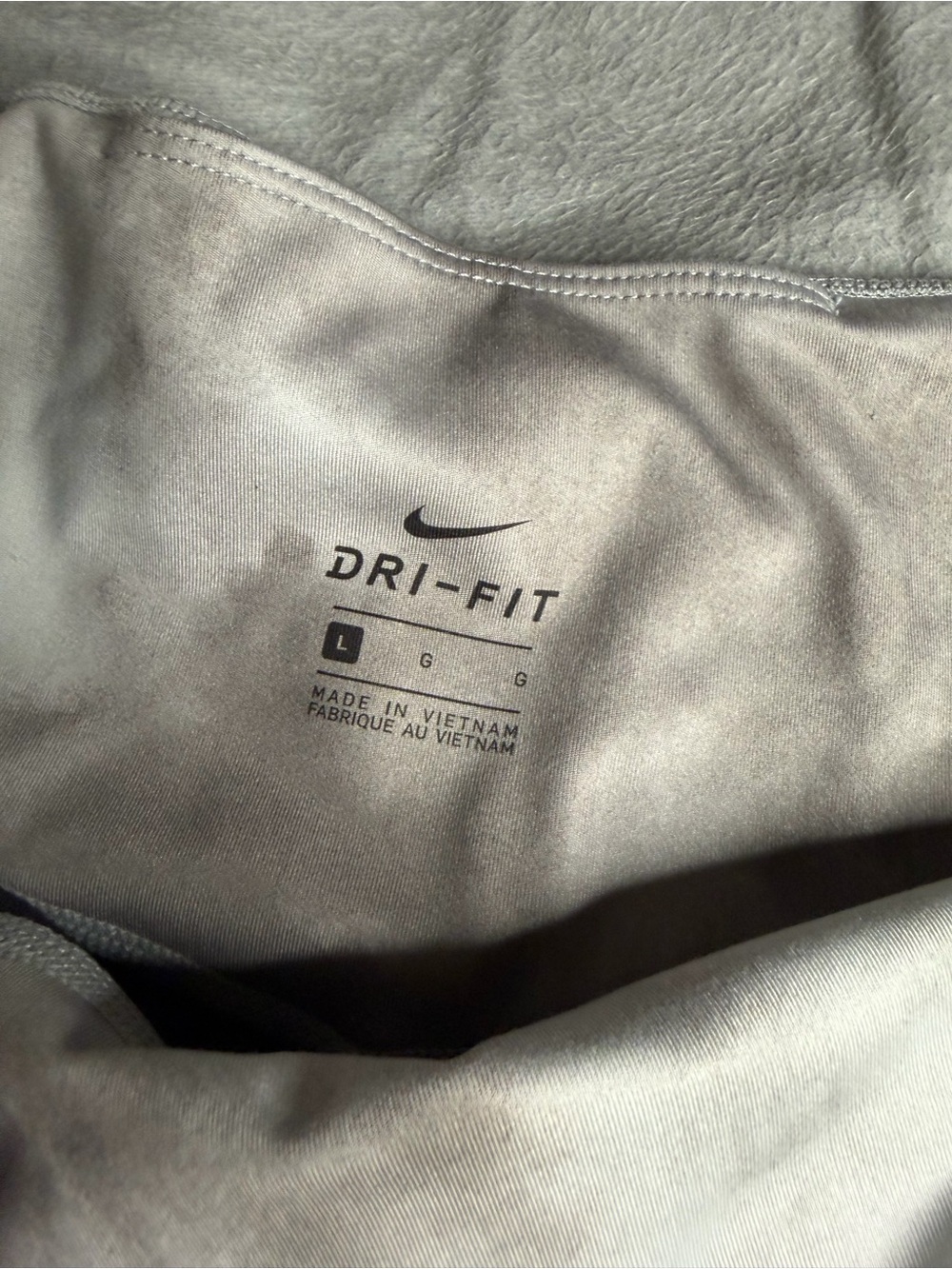 Nike Grey Tie-Dye Bike Shorts with Swoosh - Picture 3 of 4